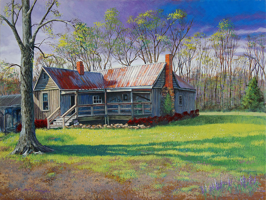 Landscape Painting - Alice Walker Homestead by Peter Muzyka
