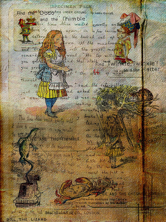 Alice Digital Art - Alices Adventures by Sarah Vernon Alice Digital Art - Alices Adventures by Sarah Vernon