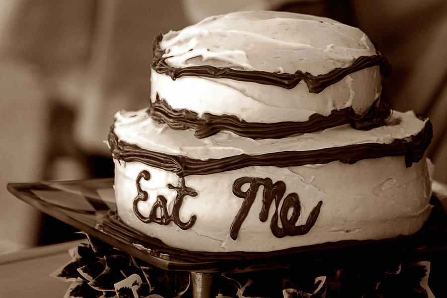Alices Eat Me Cake  Photograph by Trish Mistric