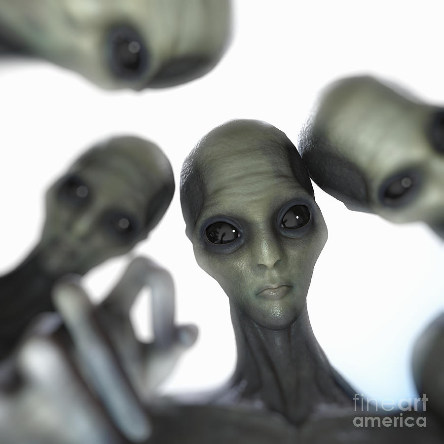 Alien Photograph - Alien Abduction by Science Picture Co