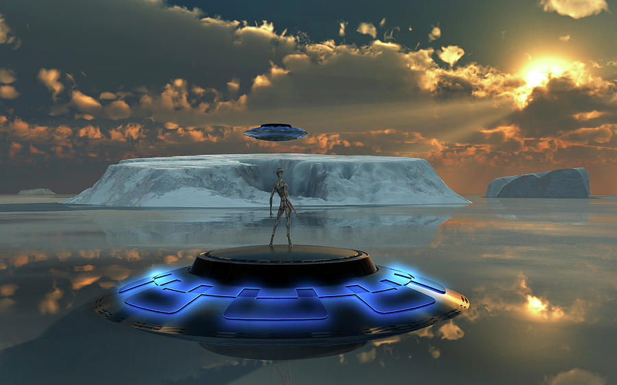 Alien Activity In The Antarctic, Site Photograph by Mark Stevenson