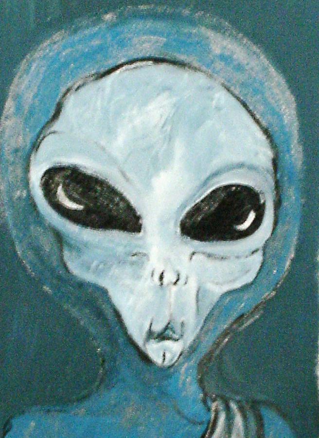 Alien Painting by Ann Teicher - Fine Art America