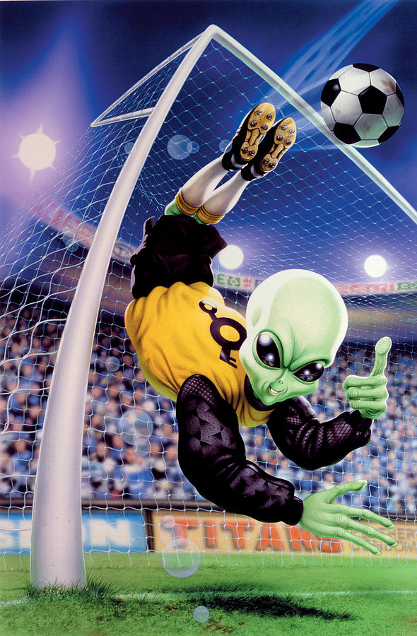 Fantasy Photograph - Alien Goal Keeper by MGL Meiklejohn Graphics Licensing