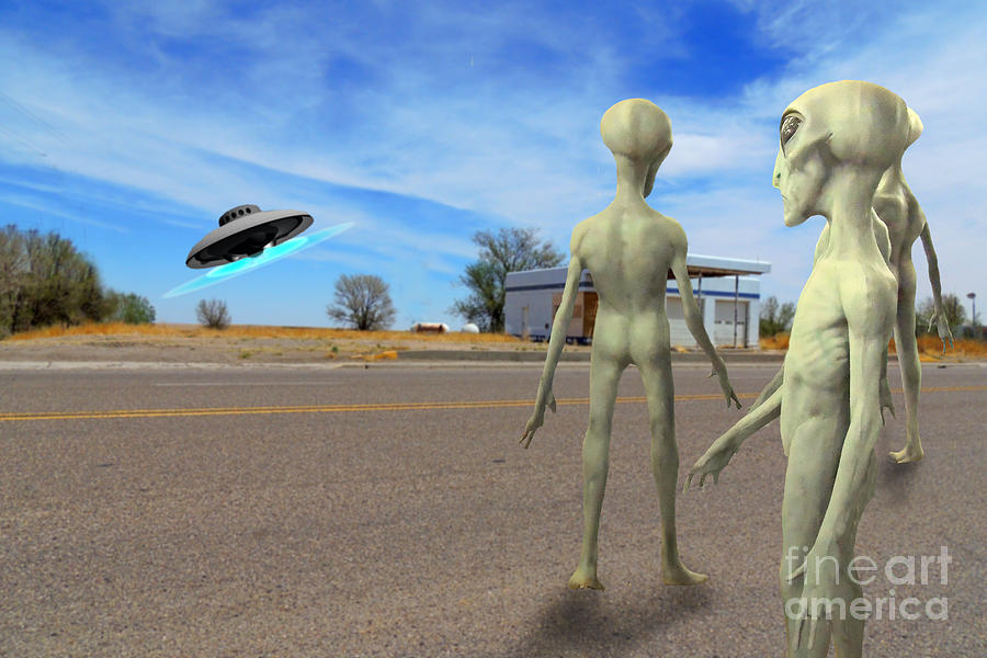 Alien Landing Ver - 2 Photograph by Larry Mulvehill