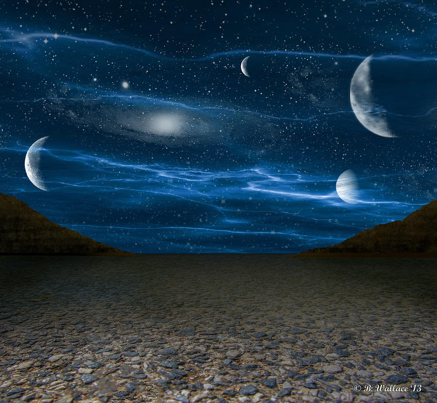 Alien Landscape Digital Art by Brian Wallace