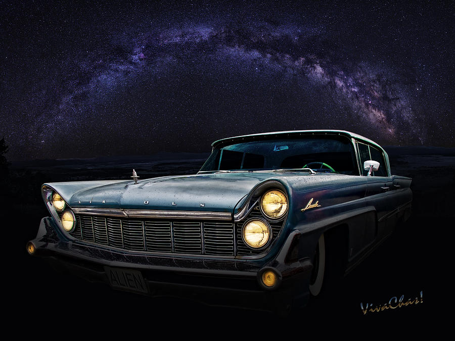 Alien Lincoln Roswell Saturday Night Digital Art by Chas Sinklier