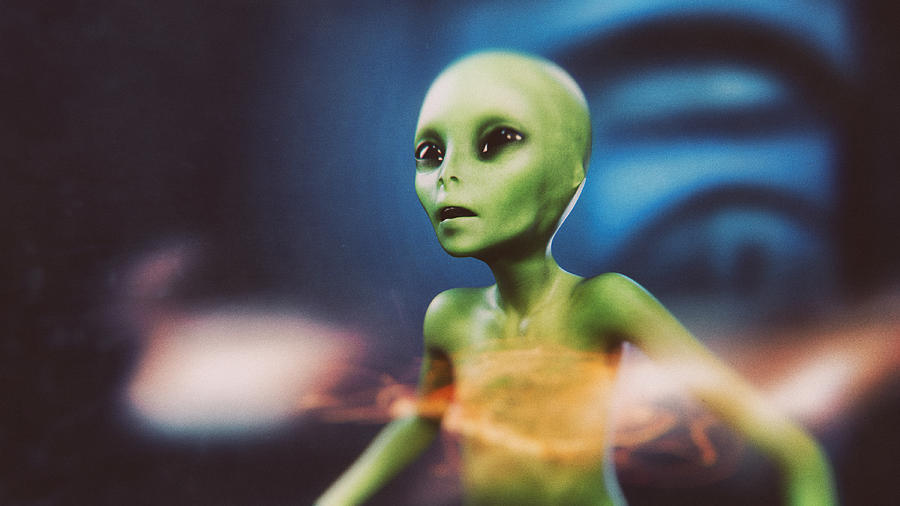 Alien on the run Photograph by Gremlin