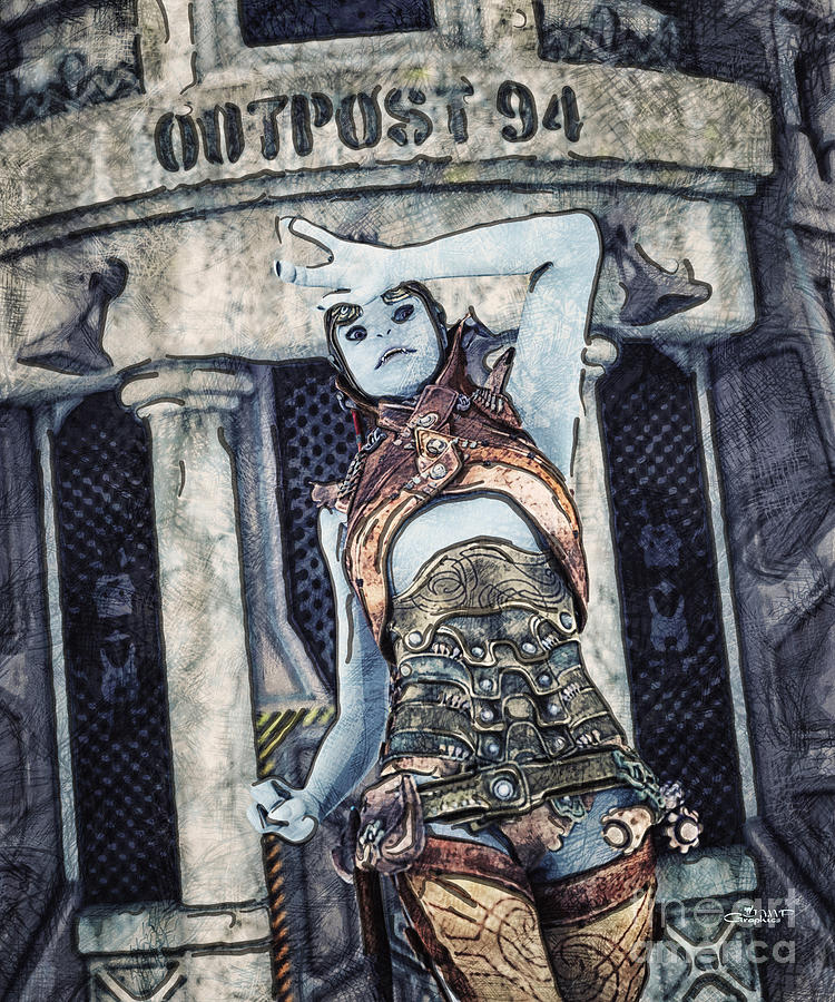 Alien Outpost Digital Art by Jutta Maria Pusl