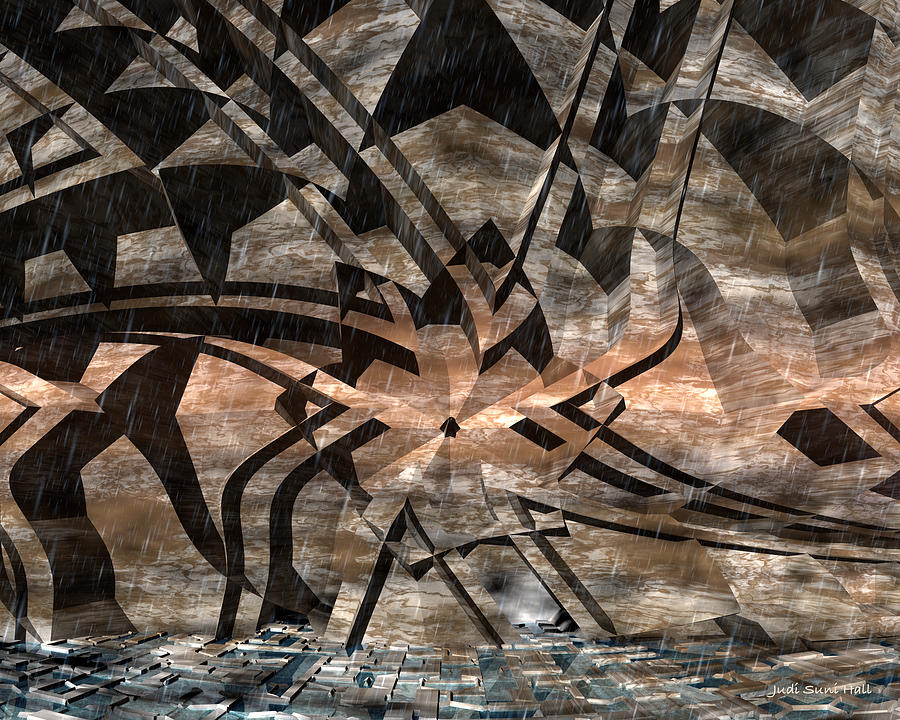 Alien Petroglyph Digital Art by Judi Suni Hall