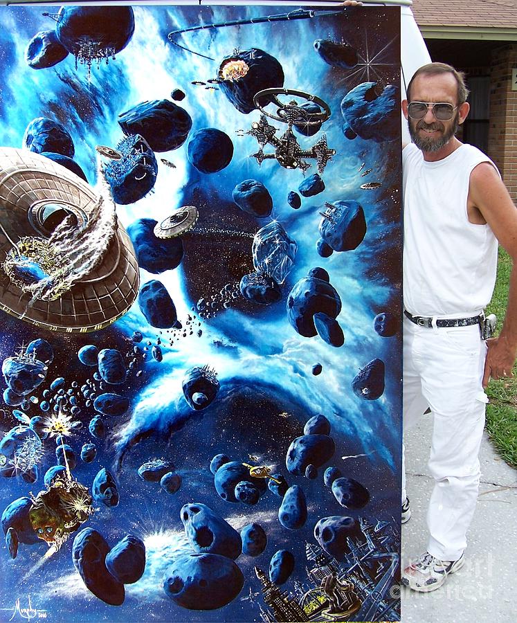 Alien Painting - Alien Pirates by Murphy Elliott