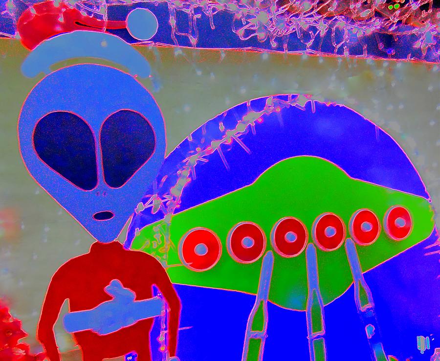 Alien Santa Digital Art by Randall Weidner