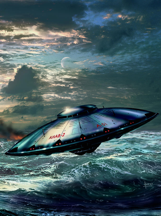 Alien Spacecraft Photograph by David A. Hardy/science Photo Library