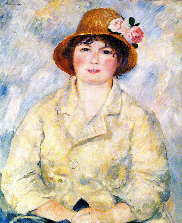 Aline Digital Art by Pierre Auguste Renoir