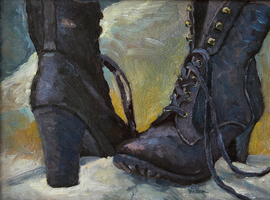 Alis boots Painting by Jeff Dickson
