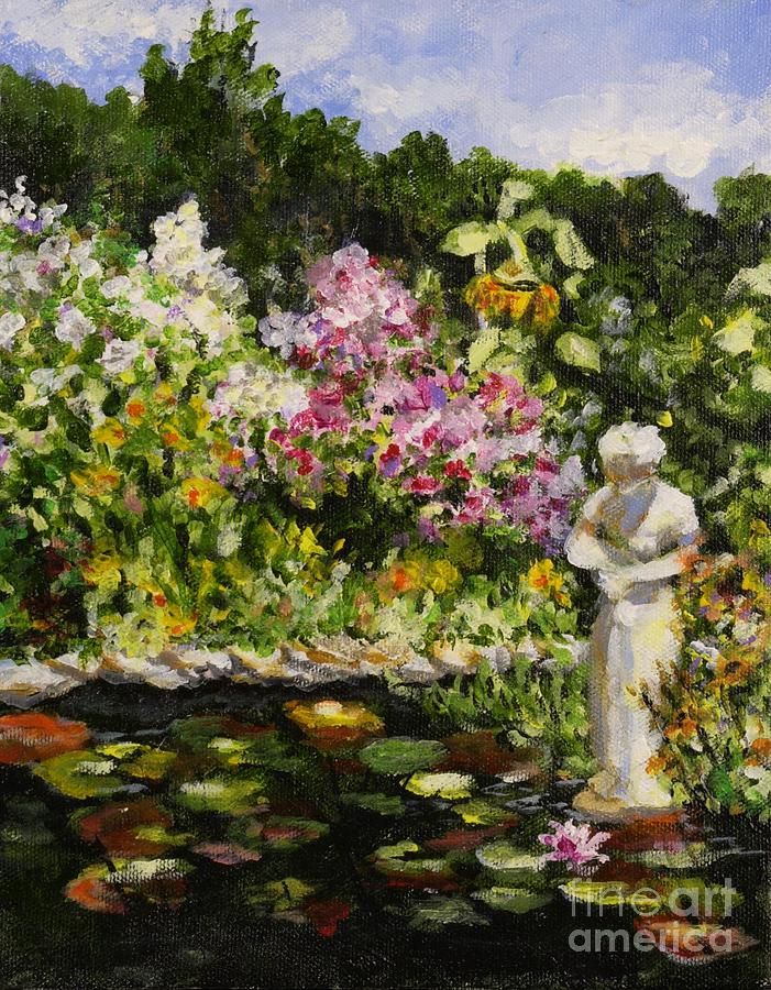 Alisons Water Garden Painting by Alison Caltrider