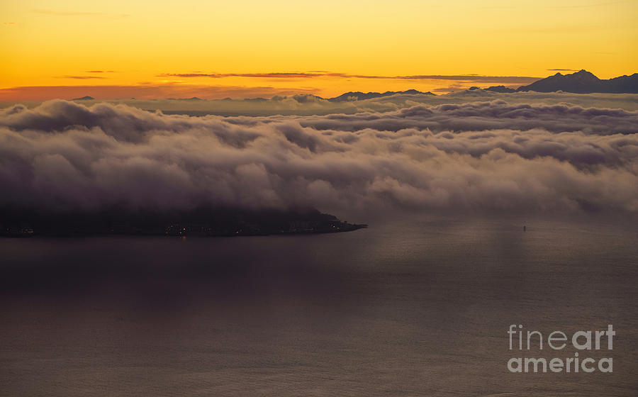 Alki Point Under the Clouds Photograph by Mike Reid