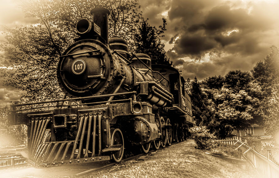 All Aboard in BW 2 Photograph by George Kenhan