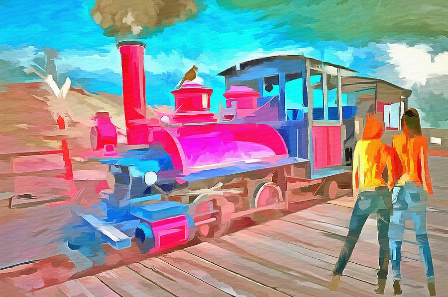 Transportation Painting - All Aboard  by L Wright