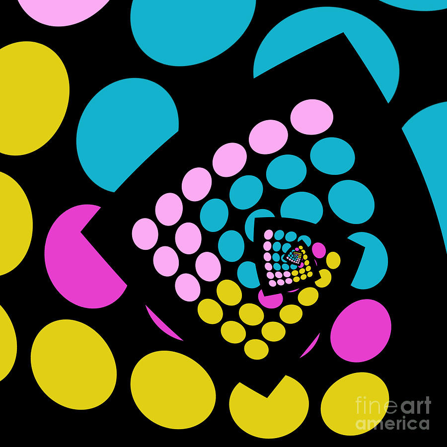 Abstract Digital Art - All About Dots - 059 by Variance Collections
