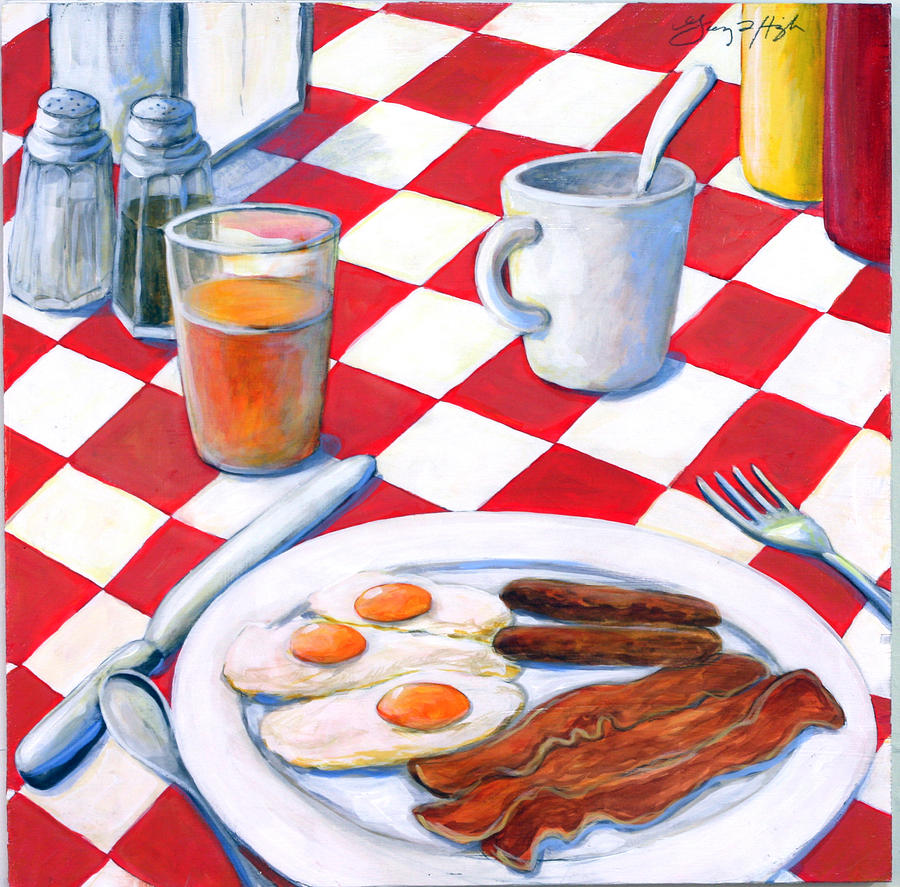 All American Breakfast Painting by Gerry High