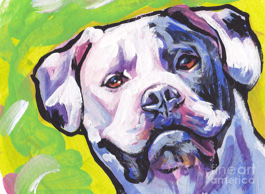 All American Bully Painting by Lea S
