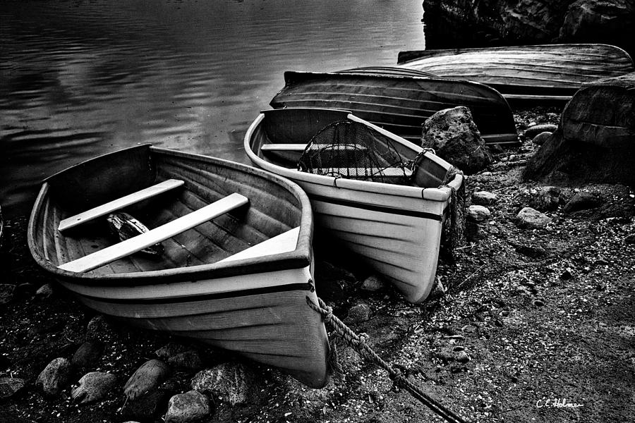 All Ashore - BW Photograph by Christopher Holmes