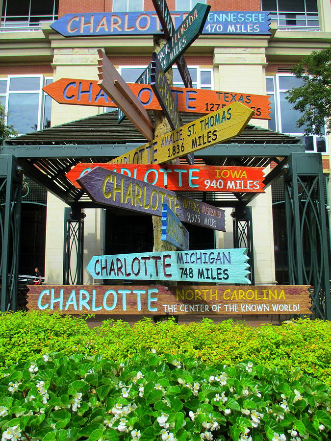 Sign Photograph - All Charlottes by Randall Weidner