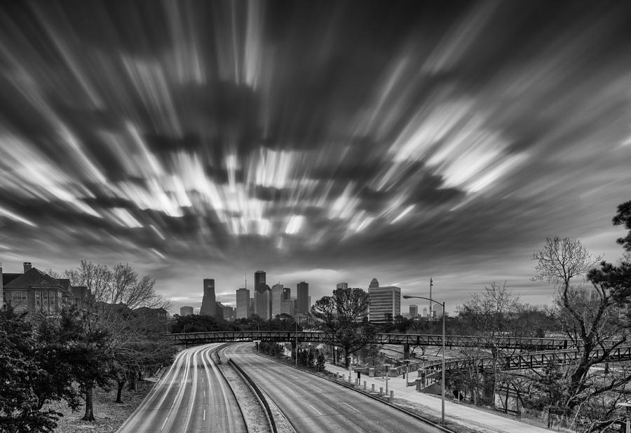 All Clouds lead to Downtown Houston - Houston Skyline Texas Photograph by Silvio Ligutti