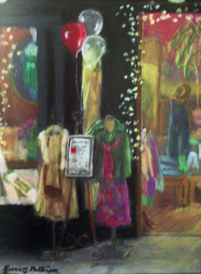 All Dressed Up For ArtWalk Painting by Harriett Masterson