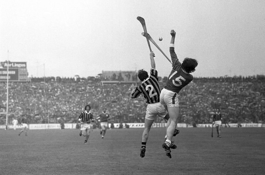 Black And White Photograph - All Ireland Hurling Final 1973 by Irish Photo Archive