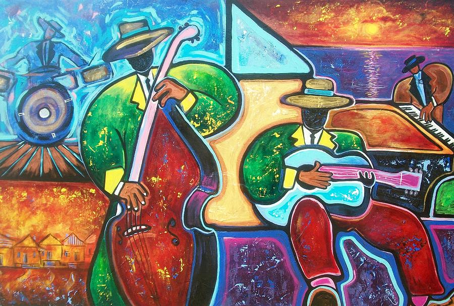 Memphis Jazz Festival Painting by Emery Franklin