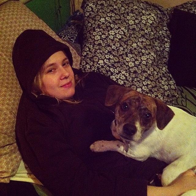 All Nice And Cozy With My Doggy <3 Photograph by Cassandra Leigh