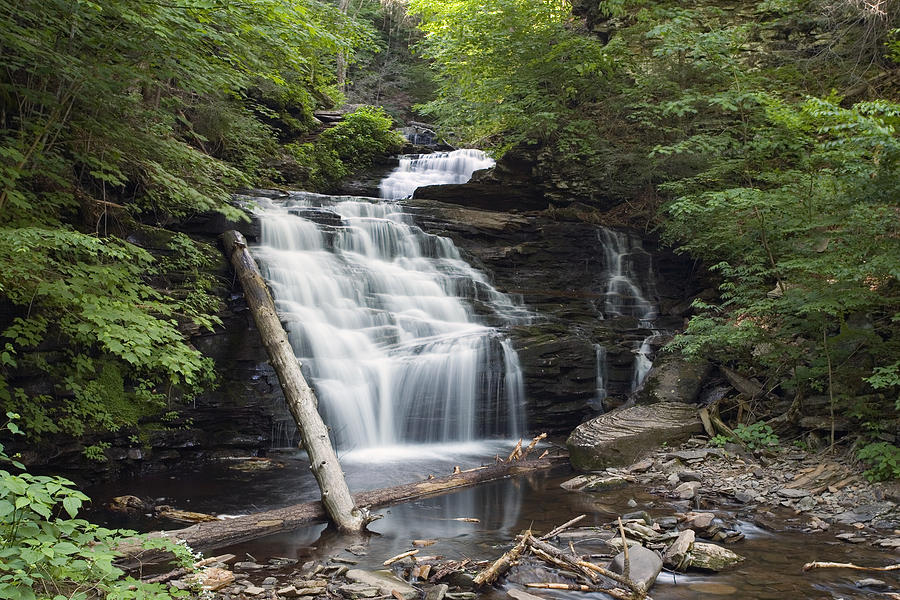 All Of Mohican Falls In June Photograph by Gene Walls