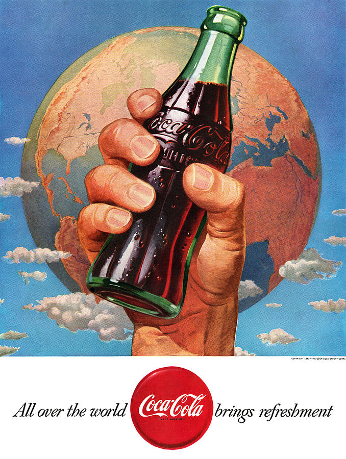 All Over the World Coca Cola Brings Refreshment Digital Art by Georgia Clare