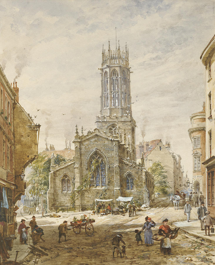 Architecture Painting - All Saints by Louise Ingram Rayner