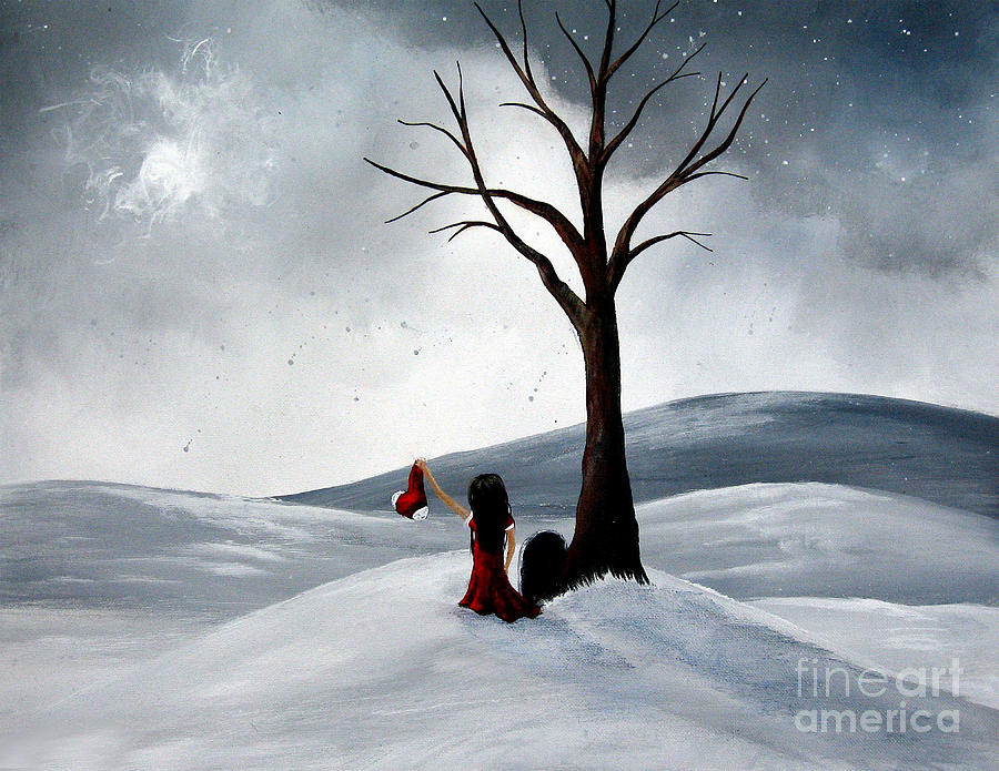 All She Wants For Christmas by Shawna Erback Painting by Moonlight Art Parlour