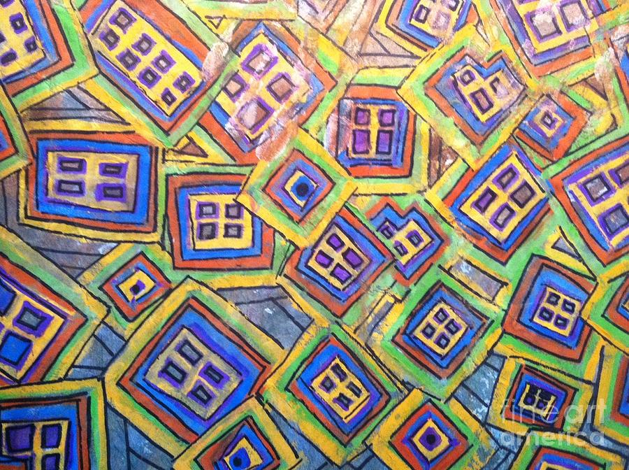 All Sixs and Threes Painting by Sherry Harradence