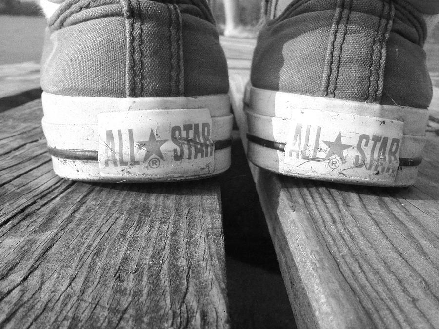 Black And White Photograph - All Star by Justin Table Flippin Clark