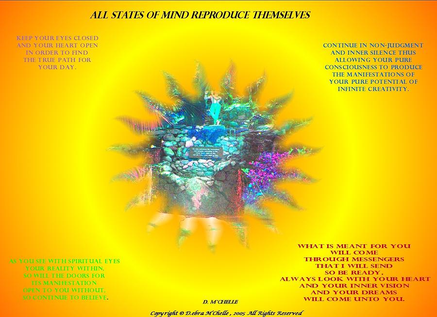 All States of Mind Starburst View Digital Art by Debra MChelle