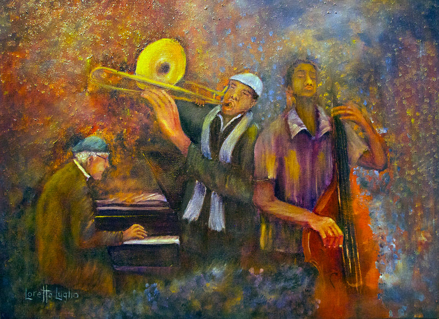 All That Jazz Painting by Loretta Luglio