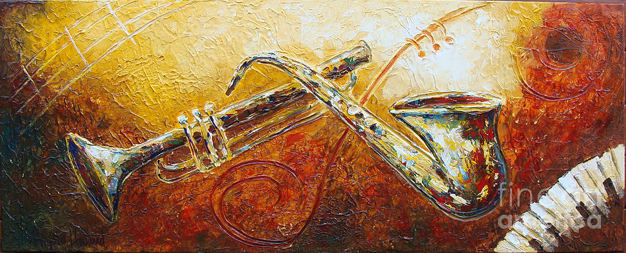 All That Jazz Painting by Phyllis Howard