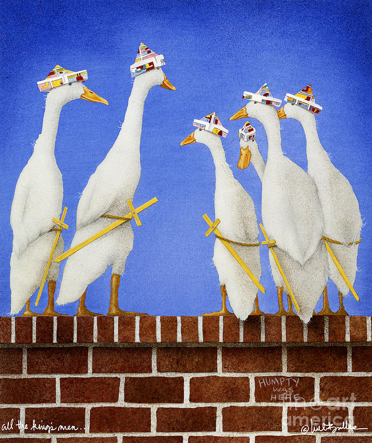 Duck Painting - All The Kings Men... by Will Bullas