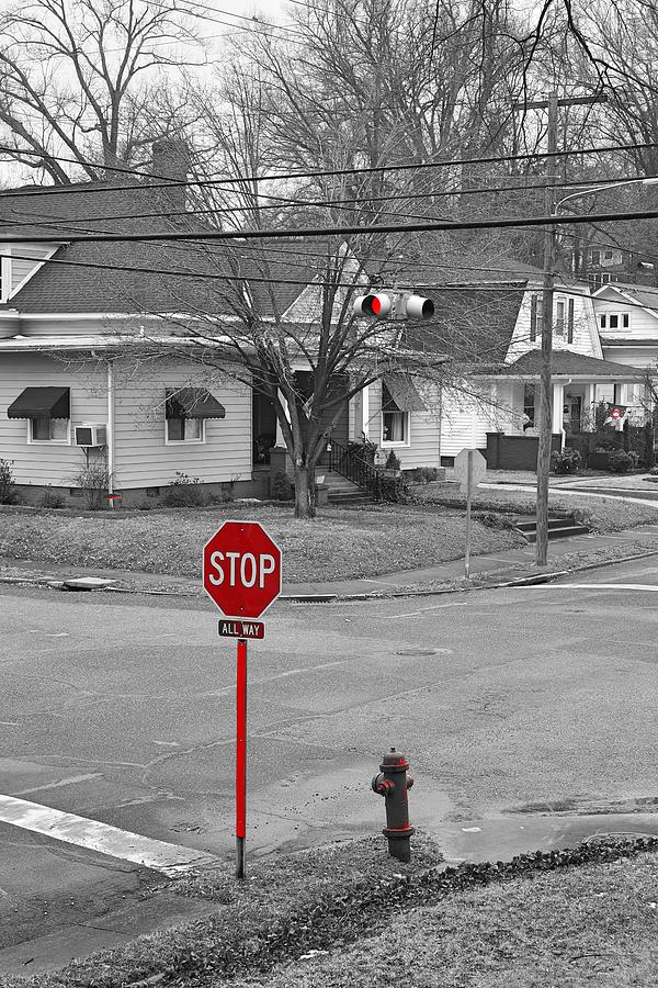 All Way Stop Photograph by Rodney Lee Williams