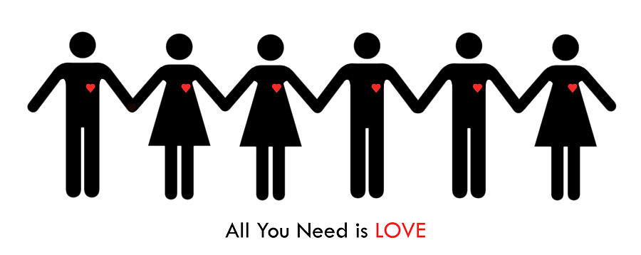 All You Need Is Love Digital Art by Richard Reeve