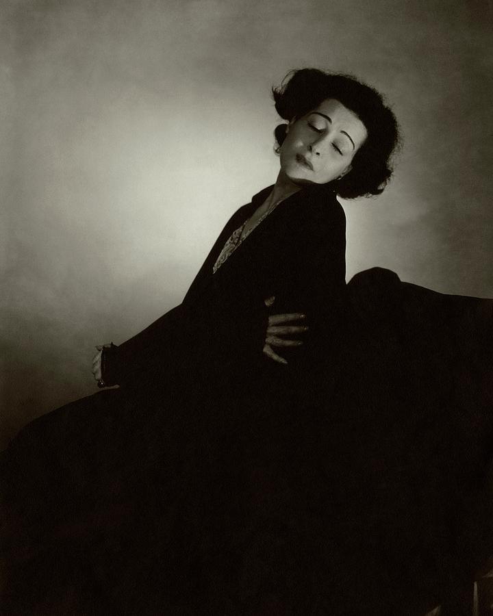 Alla Nazimova With Her Eyes Closed Photograph by Edward Steichen