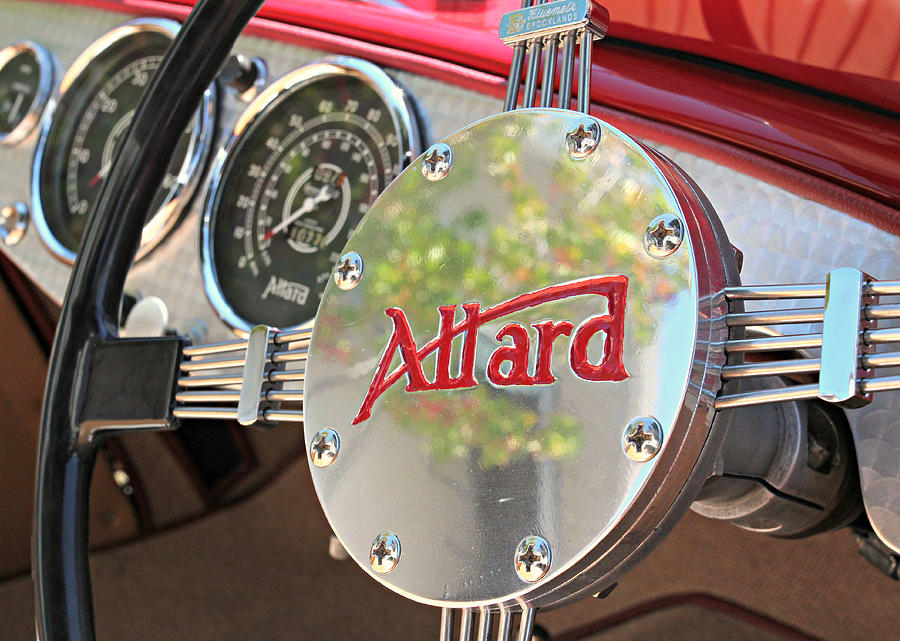 Allard Steering Wheel Photograph by Steve Natale