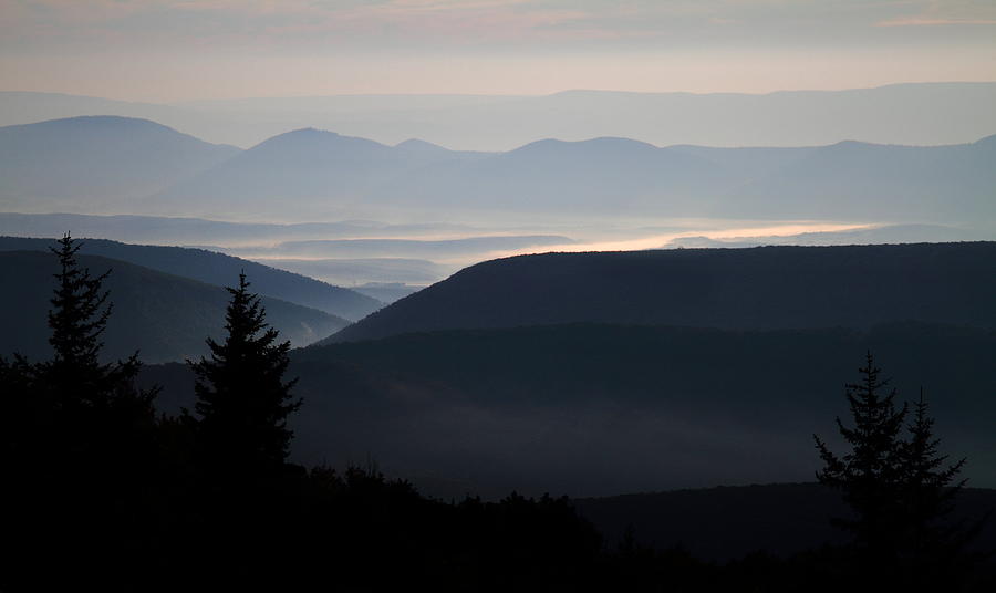 Allegheny Highlands silhouette from Dolly Sods  Photograph by Jetson Nguyen