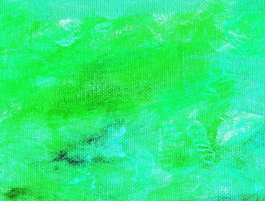 Allegory Aqua Green Painting