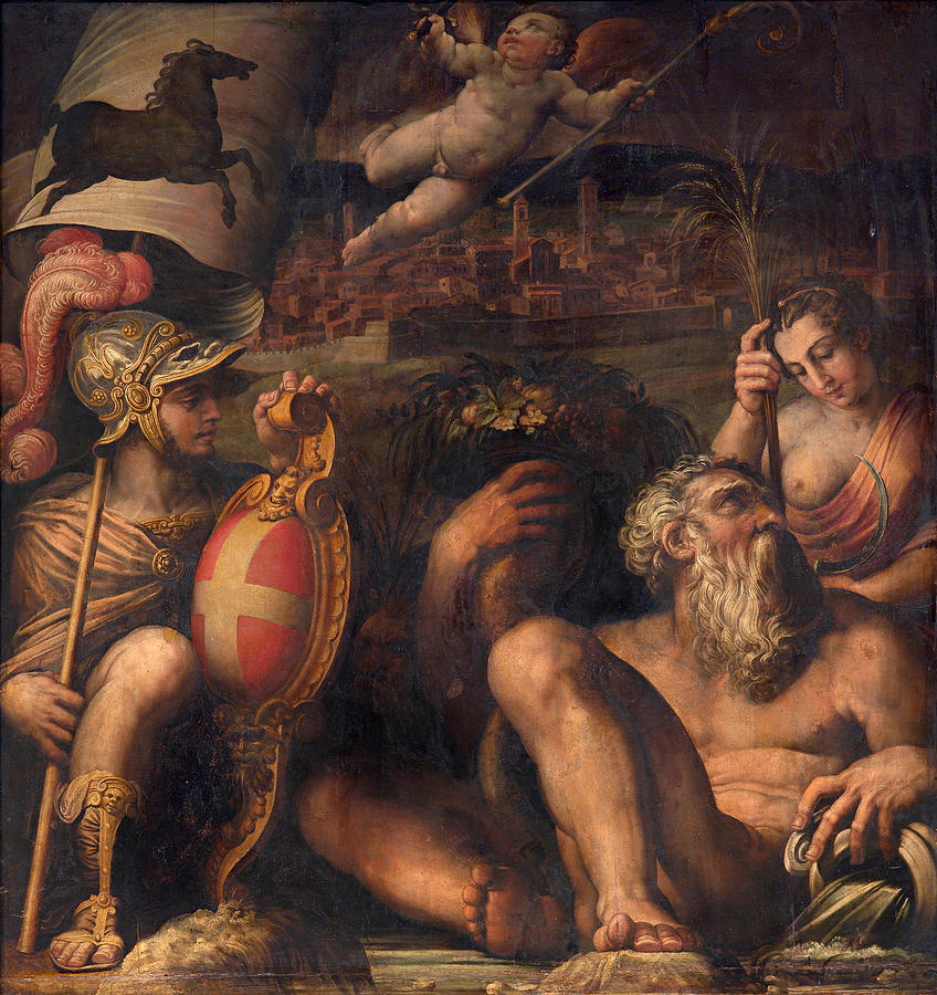 Allegory of Arezzo Painting by Giorgio Vasari