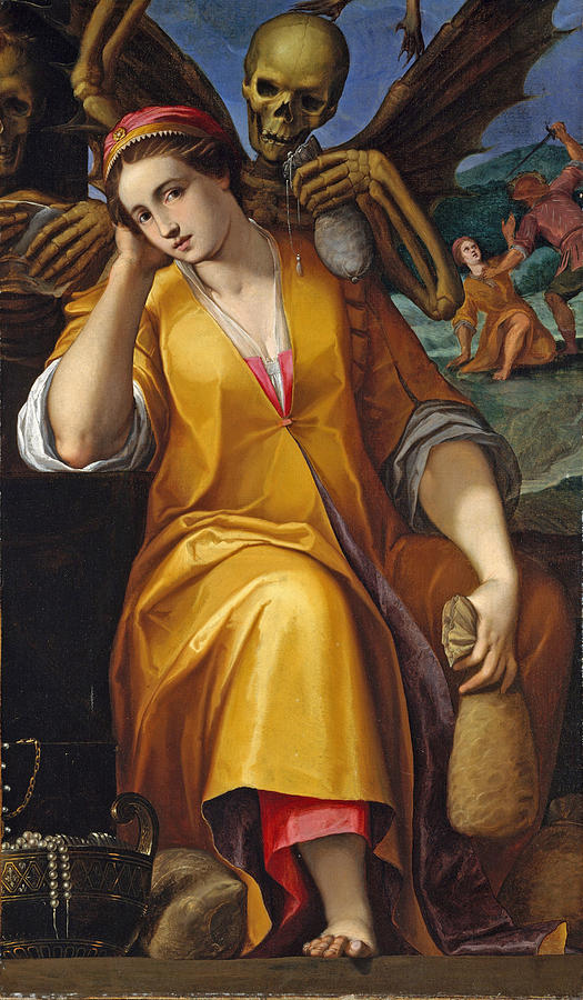 Jacopo Ligozzi Painting - Allegory of Avarice by Jacopo Ligozzi
